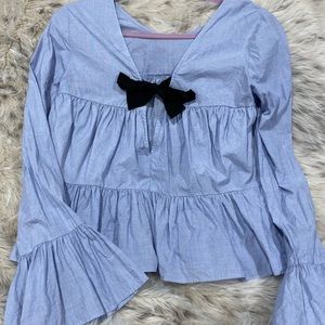 Express Light Blue Blouse